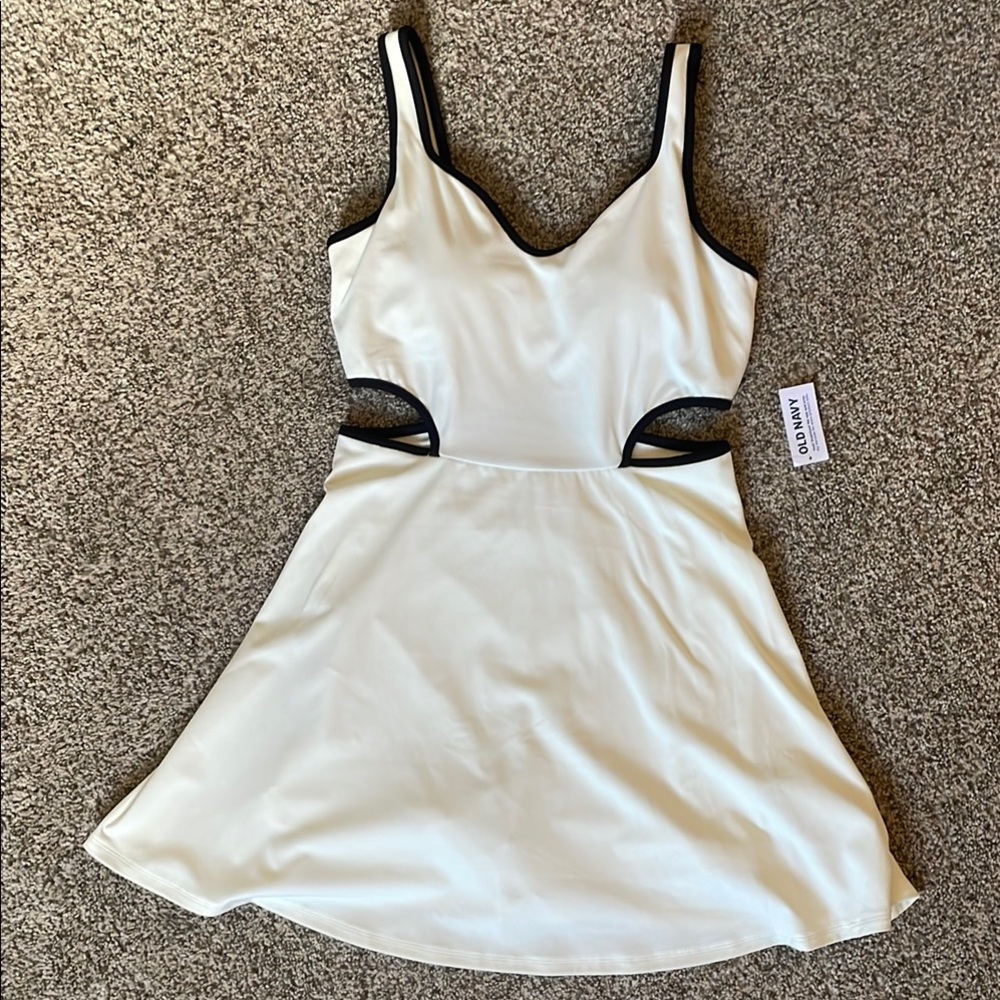 White and Black Active Dress